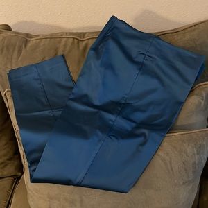 LUX! Trina Turk Inky Blue Flat Front Pants Slacks